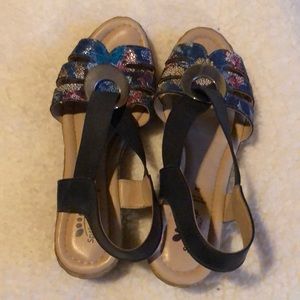 Spring step blue sandals